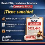 Condicionar la factura o la nómina a la Constancia de Situación Fiscal: sanciones vigentes desde 2026